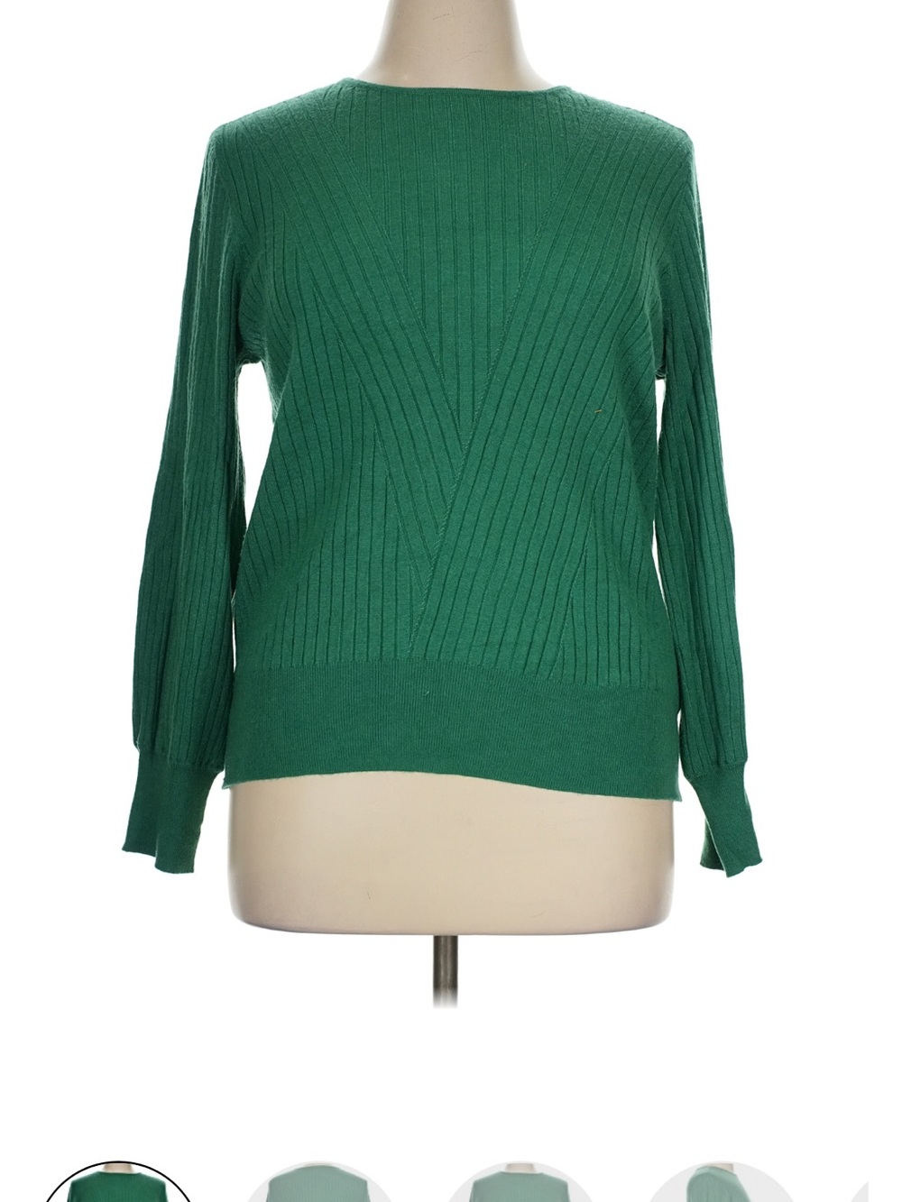Liverpool Emerald Ribbed Crewneck Sweater
